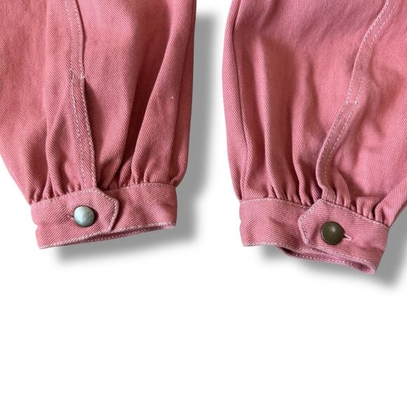 Free People Marley Denim Top Size 0 NWT Women’s Casual Smocked Boho Top - Picture 5 of 7